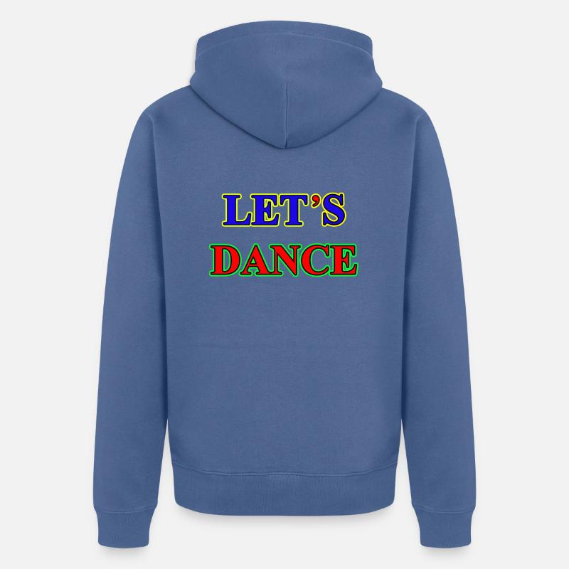 Letsdance E - Veste à capuche bio Premium Unisexe - bleu pigeon