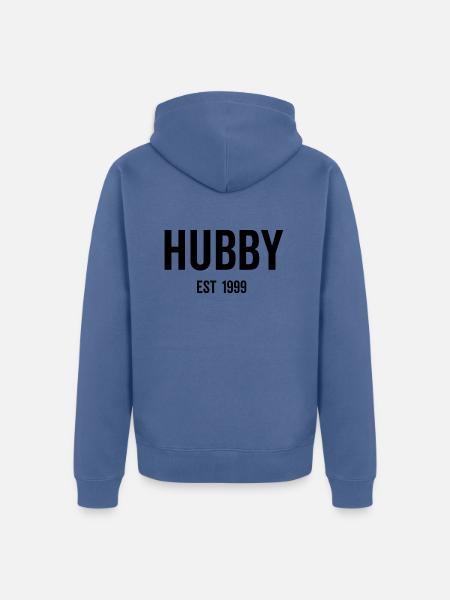 Ehemann Est 1999 - Unisex Premium Bio Zip Hoodie - Taubenblau