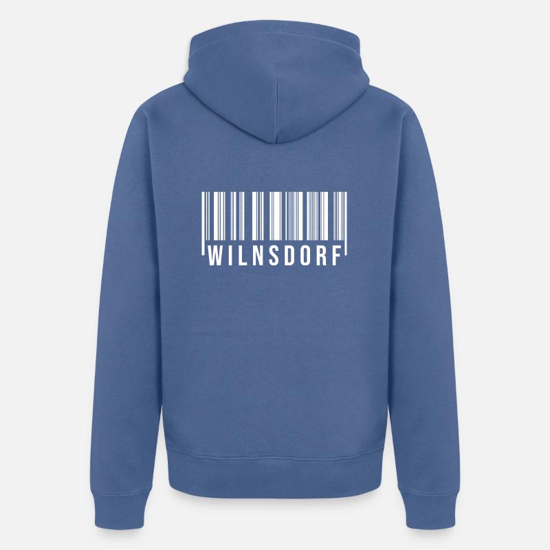 Wilnsdorf Westerwald - Unisex Premium Bio Zip Hoodie - Taubenblau
