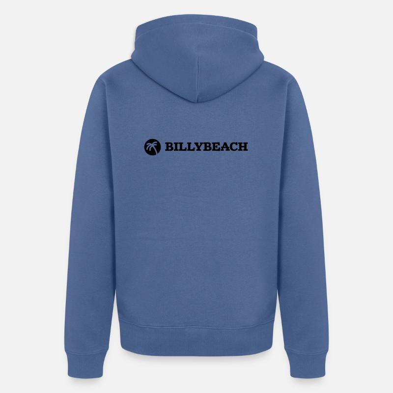 BILLYBEACH - Veste à capuche bio Premium Unisexe - bleu pigeon