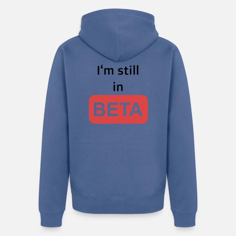 Beta - Veste à capuche bio Premium Unisexe - bleu pigeon