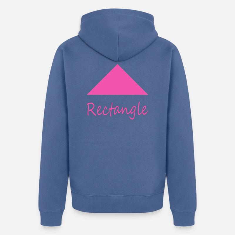Mauvaise forme de rectangle - Veste à capuche bio Premium Unisexe - bleu pigeon