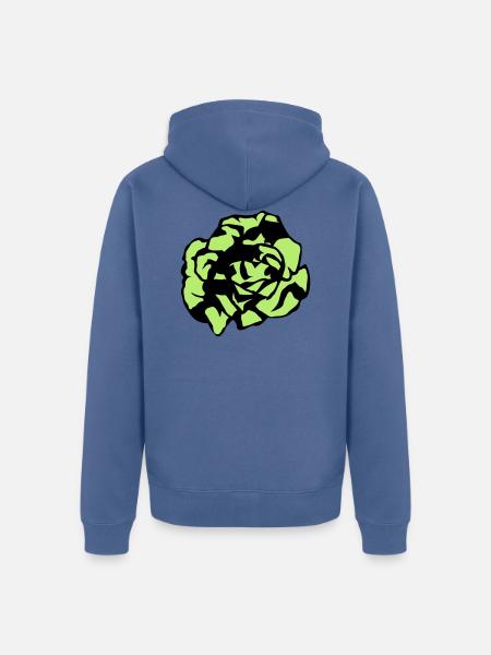 Salad - Unisex Premium Organic Zip Hoodie - stone blue
