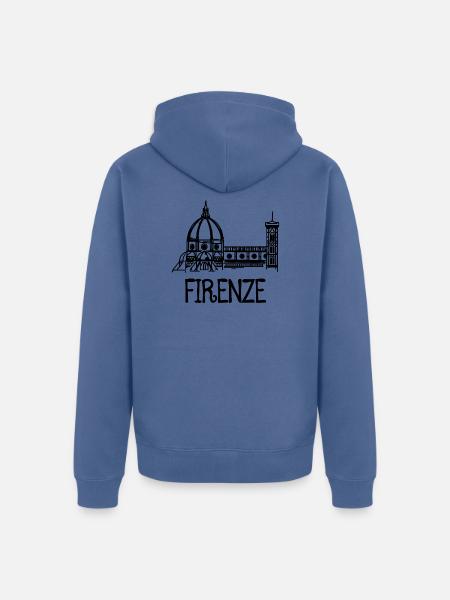 Florence - Veste à capuche bio Premium Unisexe - bleu pigeon