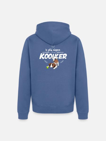 The cutest Kooiker - Unisex Premium Organic Zip Hoodie - stone blue