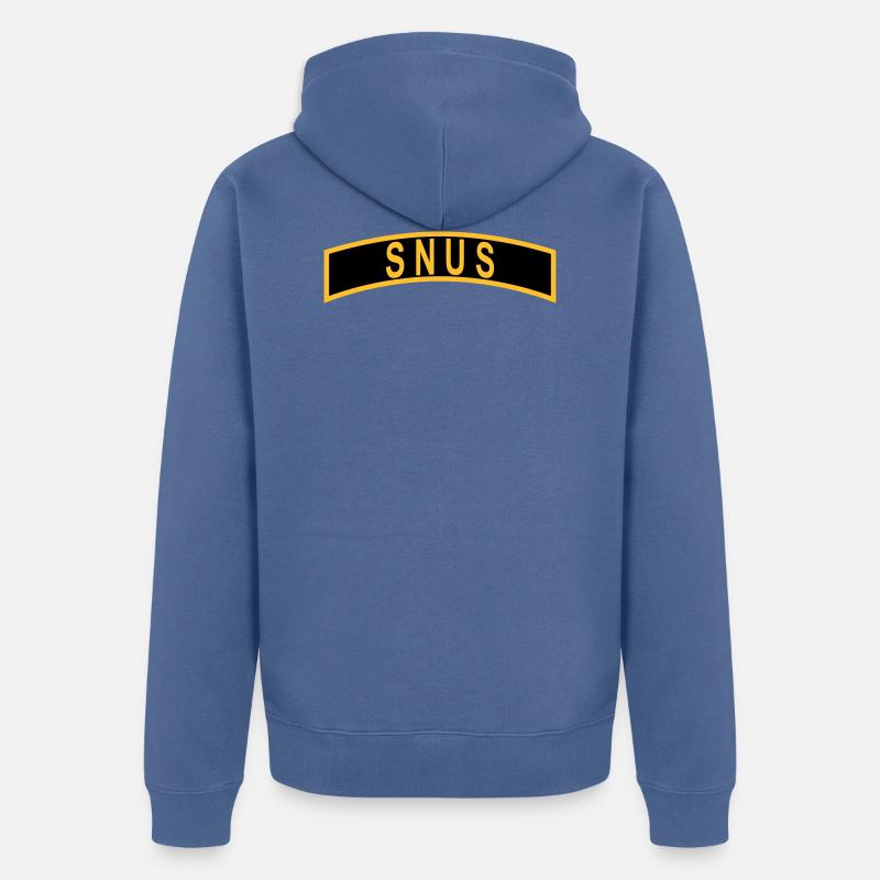 ARC SNUS - Veste à capuche bio Premium Unisexe - bleu pigeon