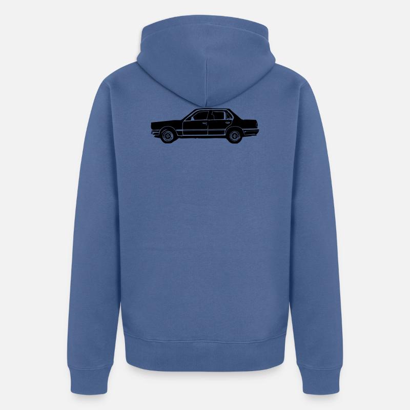 E30 Modifier 1 - Veste à capuche bio Premium Unisexe - bleu pigeon
