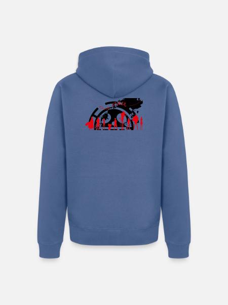One PIece Fan Art - Unisex Premium Organic Zip Hoodie - stone blue