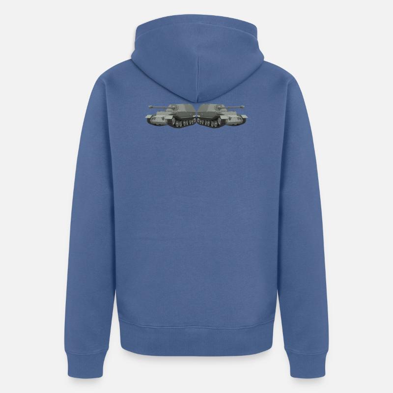 Elephant - Veste à capuche bio Premium Unisexe - bleu pigeon