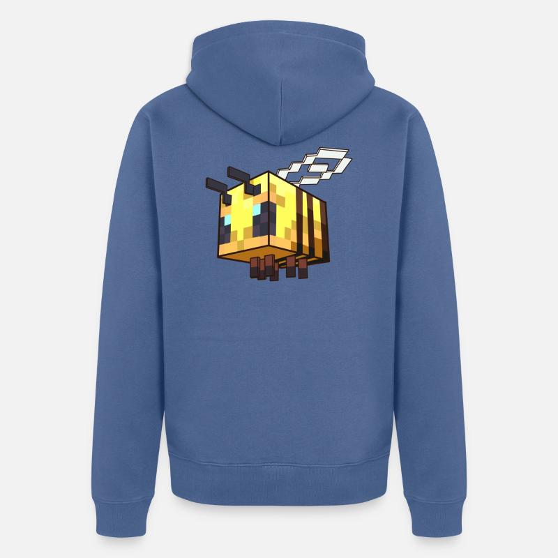 22E65945 E596 4A09 99DD E5FD70B0B6CD - Unisex Premium Bio Zip Hoodie - Taubenblau