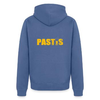Pastis - Veste à capuche bio Premium Unisexe - bleu pigeon - Dos - Nico (187cm)