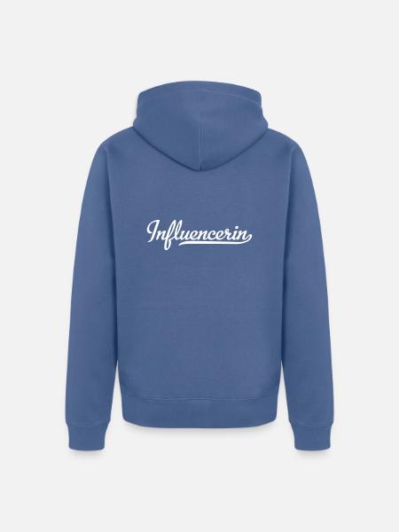 Influencerin - Unisex Premium Bio Zip Hoodie - Taubenblau