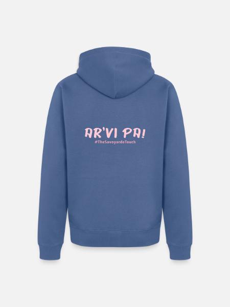 Ar vi pa !! - Veste à capuche bio Premium Unisexe - bleu pigeon