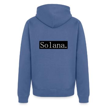 [HD] Sol - Veste à capuche bio Premium Unisexe - bleu pigeon - Dos - Nico (187cm)