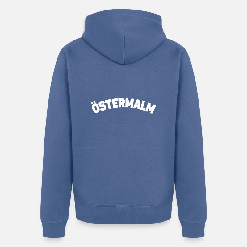 Ostermalm - Veste à capuche bio Premium Unisexe - bleu pigeon