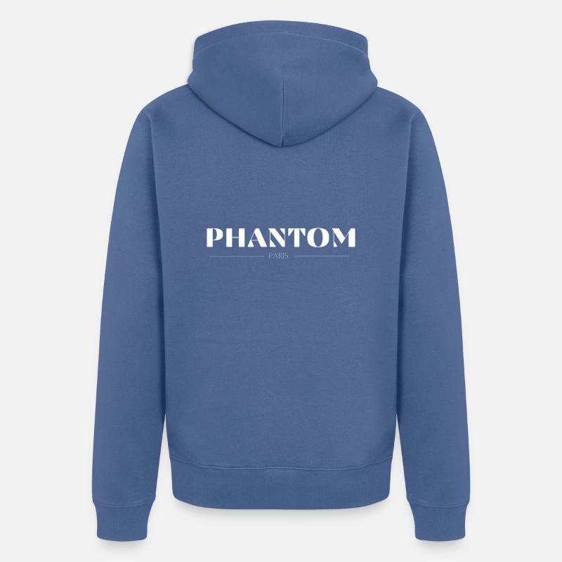 PHANTOM - Veste à capuche bio Premium Unisexe - bleu pigeon