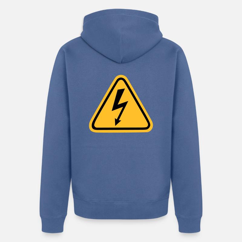Blitz - Unisex Premium Bio Zip Hoodie - Taubenblau