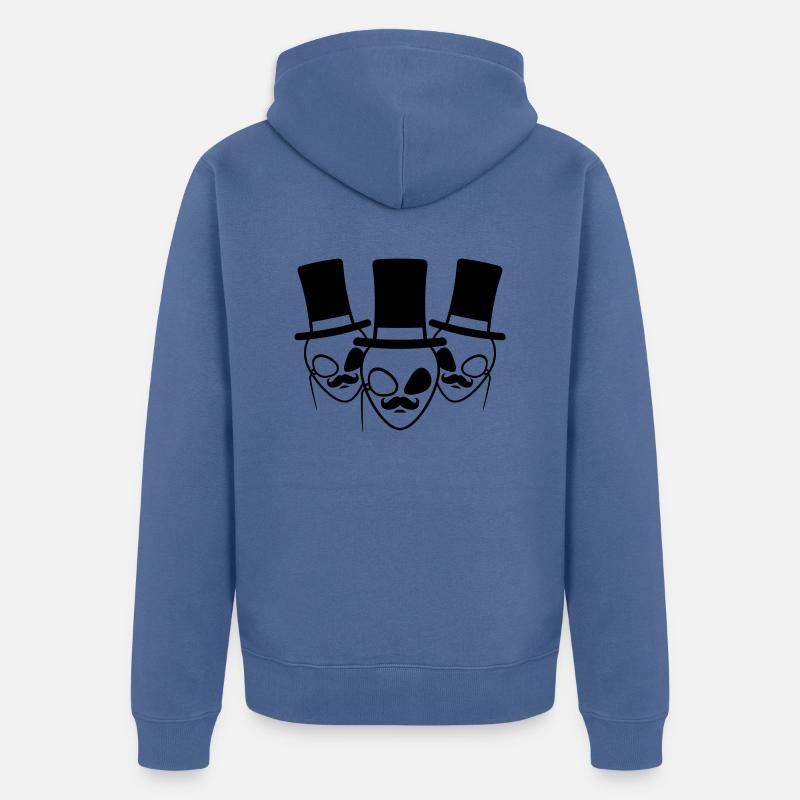 Équipage de l’équipe Gentlemen Aliens - Veste à capuche bio Premium Unisexe - bleu pigeon