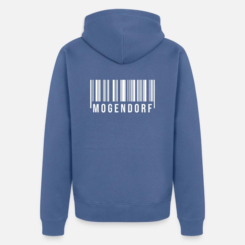 Mogendorf Westerwald - Unisex Premium Bio Zip Hoodie - Taubenblau
