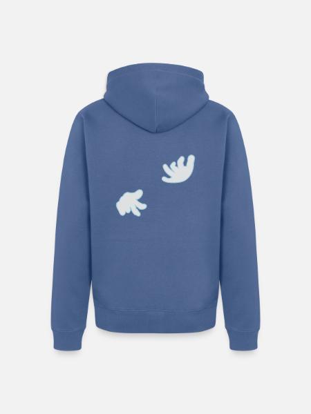 Luftgitarre / air guitar (2c) - Unisex Premium Bio Zip Hoodie - Taubenblau