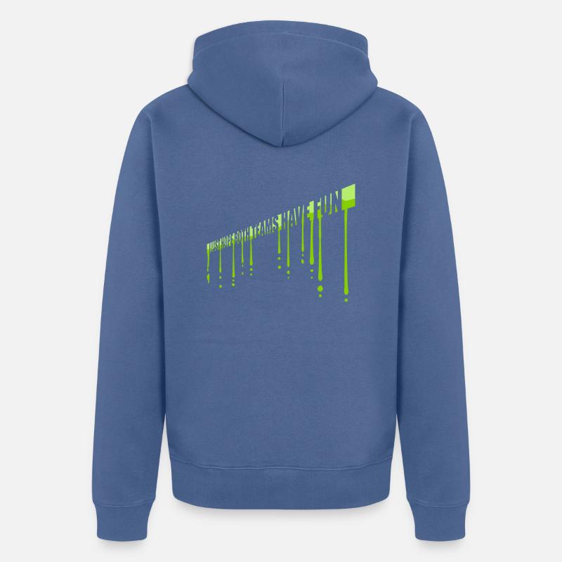 Both Teams Have Fun - Unisex Premium Bio Zip Hoodie - Taubenblau