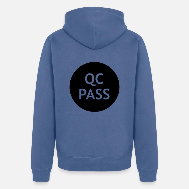 QcPass (qcpass) - Veste à capuche bio Premium Unisexe - bleu pigeon