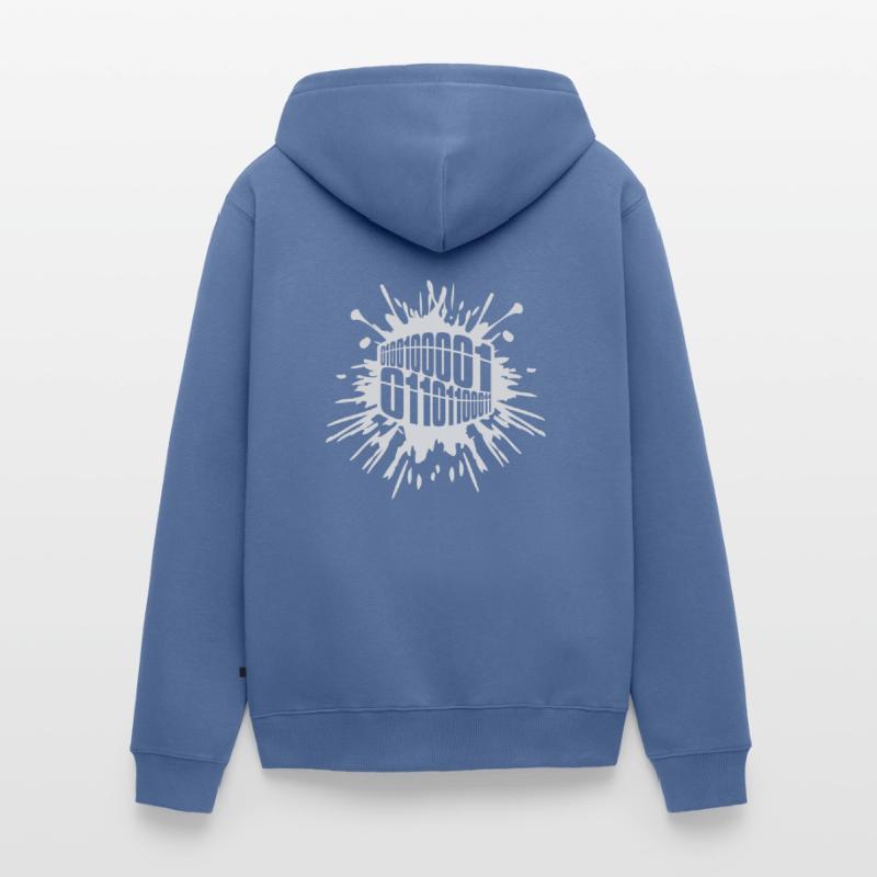 Langage de programme de code binaire Veste à capuche bio Premium Unisexe