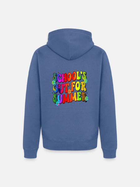 Abschlussfeier 2024 Abiturfeier - Unisex Premium Bio Zip Hoodie - Taubenblau