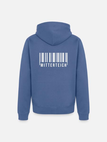 Mitterteich Bayern - Unisex Premium Bio Zip Hoodie - Taubenblau