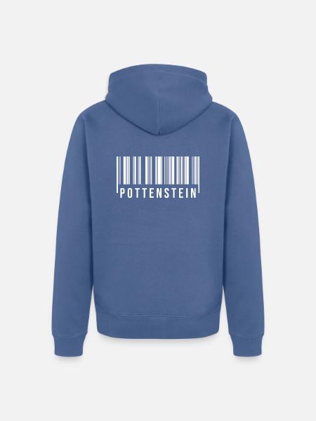 Pottenstein Bayern - Unisex Premium Bio Zip Hoodie - Taubenblau