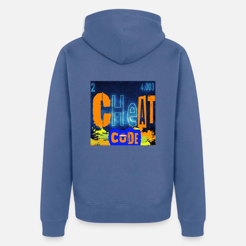 CHEATCODE CHEMISTRY - Veste à capuche bio Premium Unisexe - bleu pigeon