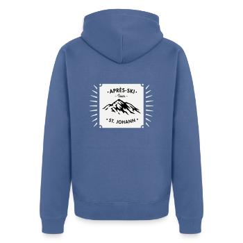 Après-Ski St. Johann - Veste à capuche bio Premium Unisexe - bleu pigeon - Dos - Nico (187cm)