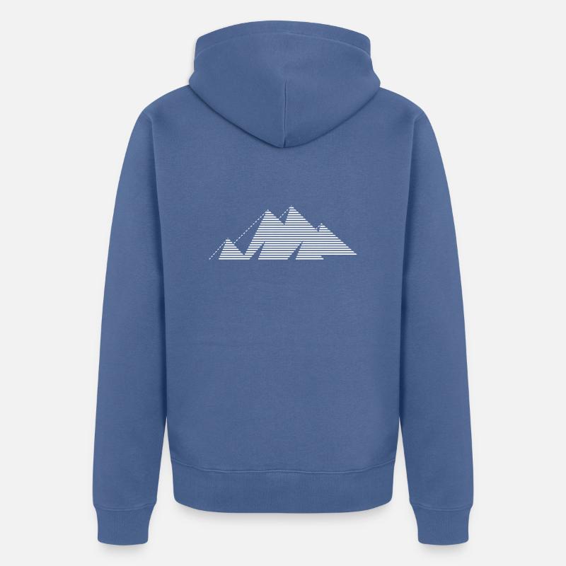 Plateau de Gizeh WHT - Veste à capuche bio Premium Unisexe - bleu pigeon