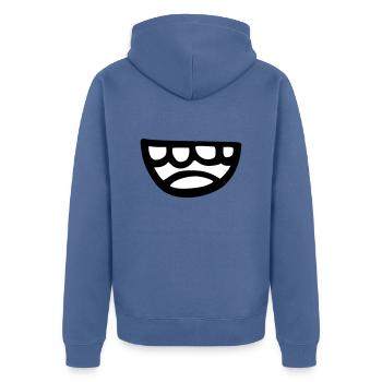 Smile - Veste à capuche bio Premium Unisexe - bleu pigeon - Dos - Nico (187cm)