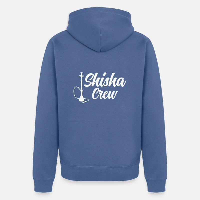 Équipage de la chicha - Veste à capuche bio Premium Unisexe - bleu pigeon
