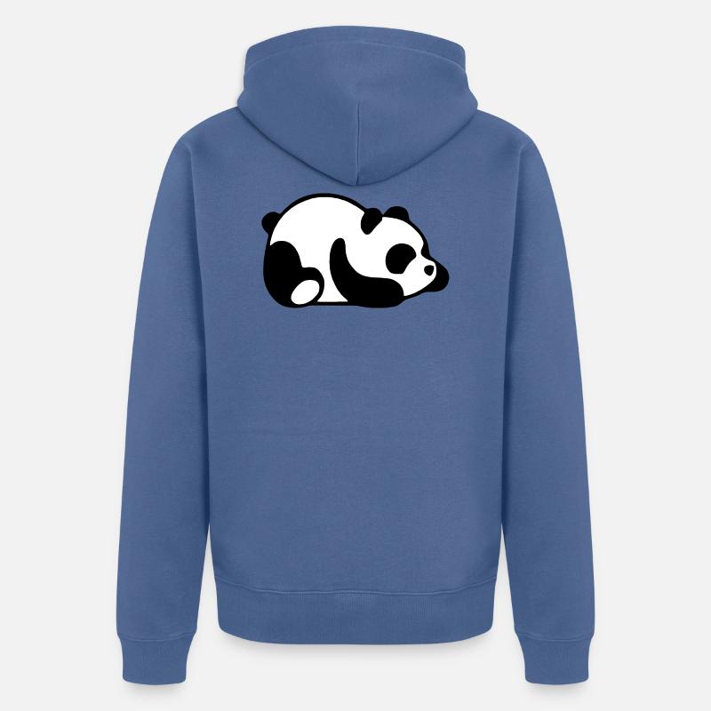 BÉBÉ PANDA - Veste à capuche bio Premium Unisexe - bleu pigeon