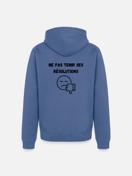 t-shirt original - Veste à capuche bio Premium Unisexe - bleu pigeon