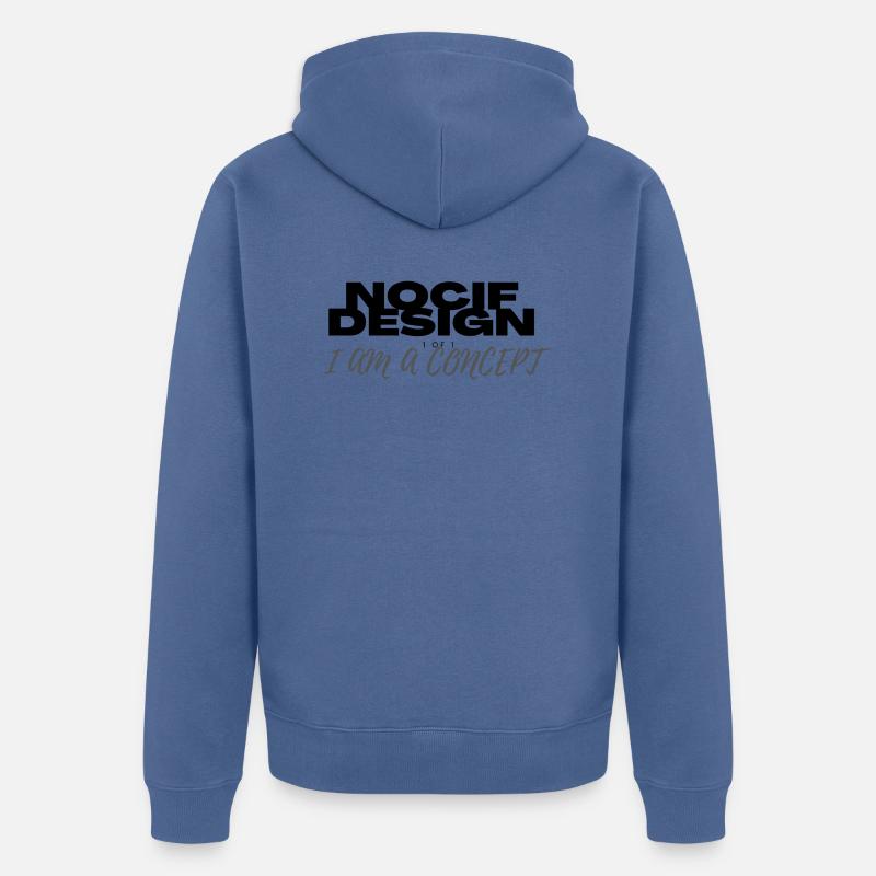 NOCIF DESIGN FIRST COLLECTION - Veste à capuche bio Premium Unisexe - bleu pigeon
