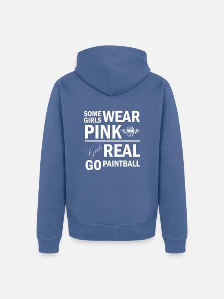 Paintball Airsoft - Unisex Premium Bio Zip Hoodie - Taubenblau