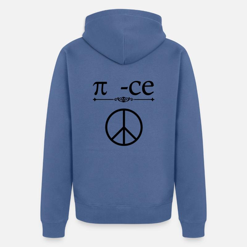 Formule de la paix - Veste à capuche bio Premium Unisexe - bleu pigeon