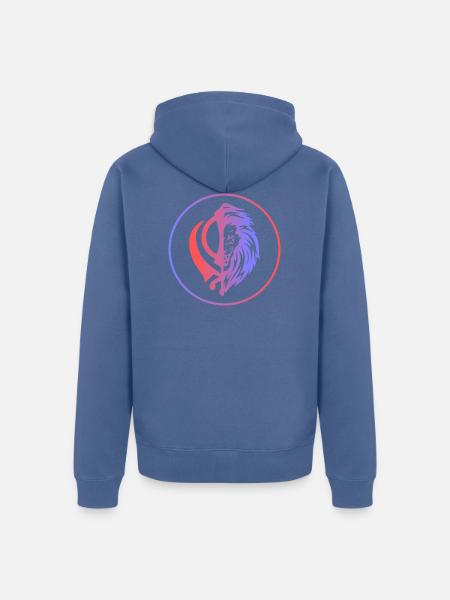 Split Khanda - Unisex Premium Bio Zip Hoodie - Taubenblau