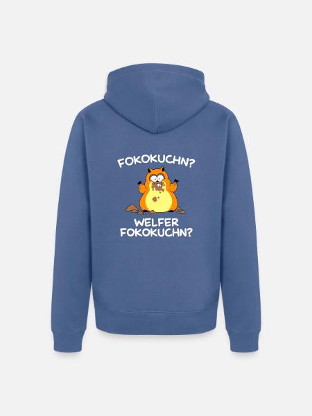 Fokokuchn? Welfer Fokokuchn? - Unisex Premium Bio Zip Hoodie - Taubenblau