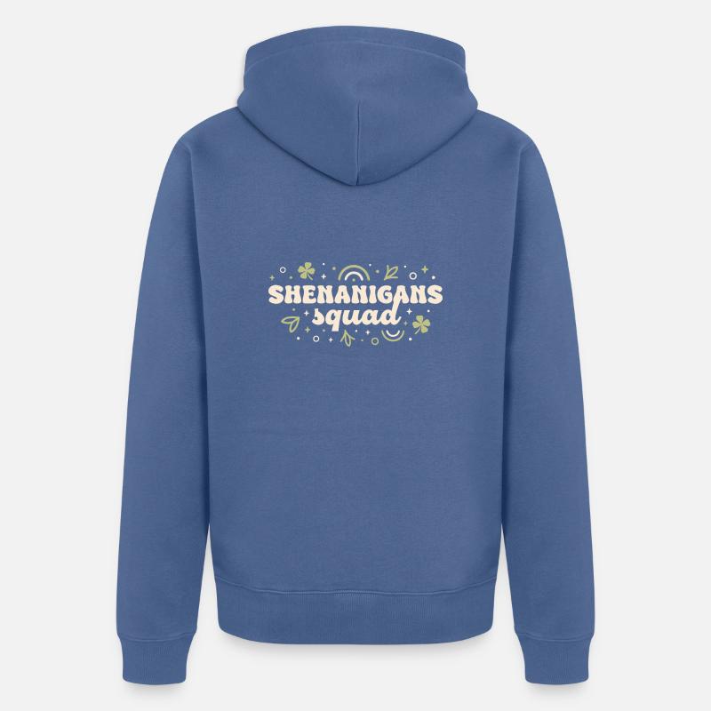 Shenanigans squad - Veste à capuche bio Premium Unisexe - bleu pigeon