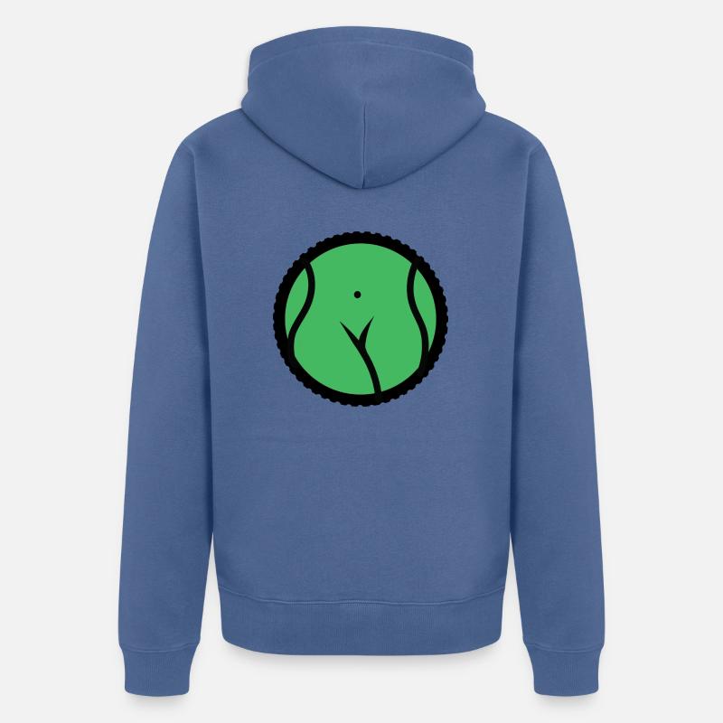 Gums Vert - Veste à capuche bio Premium Unisexe - bleu pigeon