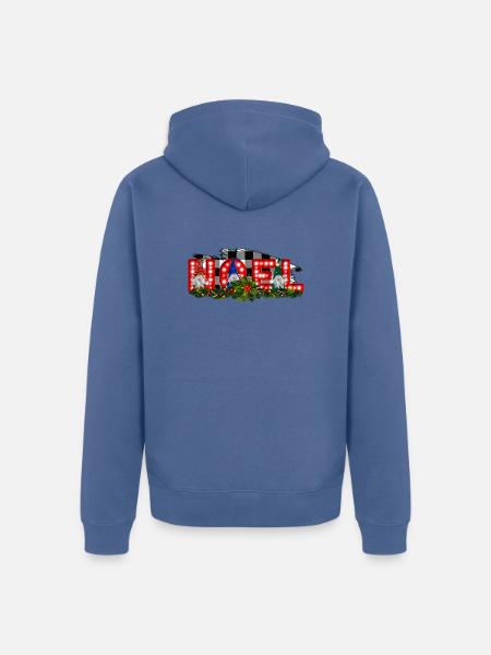 Noel Gnom - Unisex Premium Bio Zip Hoodie - Taubenblau