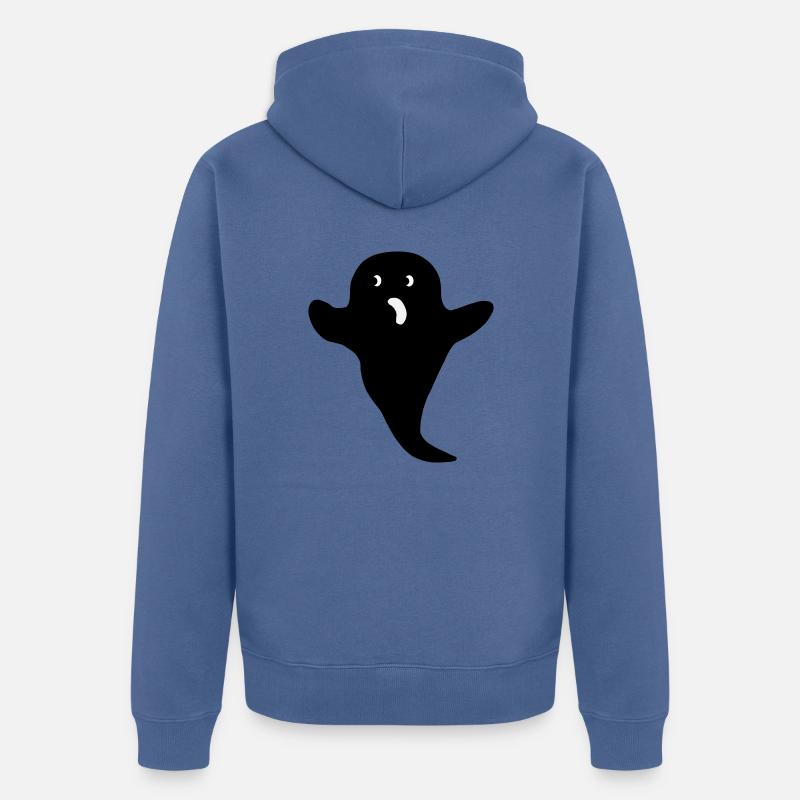 Ghosti2 - Unisex Premium Bio Zip Hoodie - Taubenblau