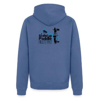 SUP Pirate Brides Bodensee - Veste à capuche bio Premium Unisexe - bleu pigeon - Dos - Nico (187cm)