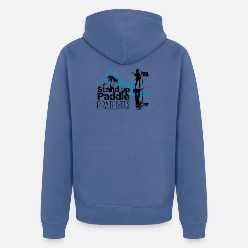 SUP Pirate Brides Bodensee - Unisex Premium Bio Zip Hoodie - Taubenblau