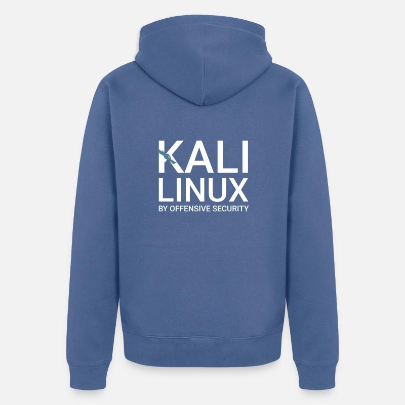 Kali Linux - Veste à capuche bio Premium Unisexe - bleu pigeon