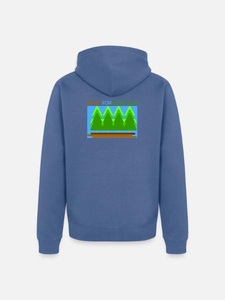 Pray for amazonas 2.0 - Unisex Premium Bio Zip Hoodie - Taubenblau